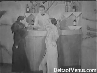 Authentic Vintage dirty video 1930s - FFM Threesome