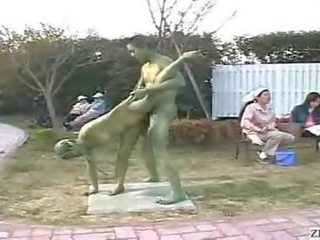 Japanese Weird Statue xxx clip