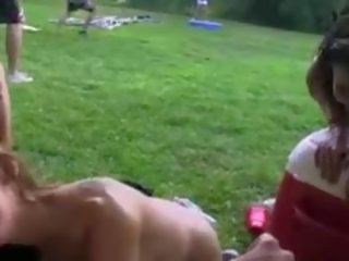 Young randy Couple Fucking In Grass
